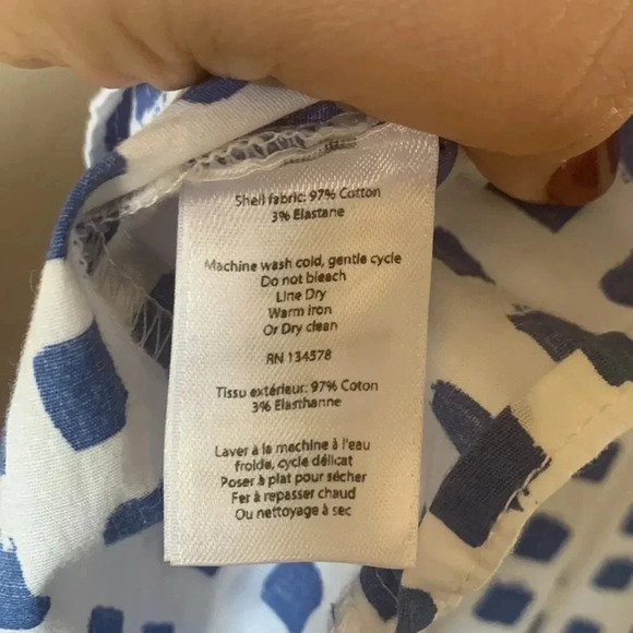 Vineyard Vines Painterly Grid Ruffle Sleeveless Top Size XS - Picture 8 of 8